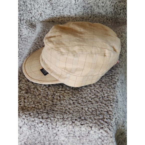 Peter Grimm Plaid Cadet Hat Lined Cap Adjustable Strapback Brown/Tan Pro Rodeo - Picture 5 of 9